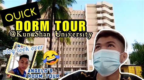 quick dorm tour nakakatuwang room tour ni angelo kun shan university taiwan youtube
