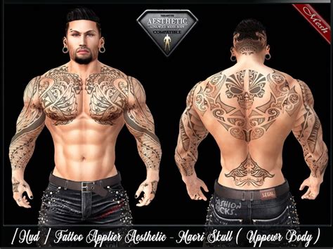 Second Life Marketplace Hud Tattoo Applier Av Aesthetic Maori