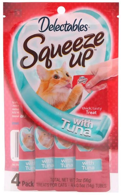 Hartz Delectables Squeeze Up Cat Treat Tuna 4 Pack 4 X 05 Oz