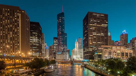 Wallpaper Id 1288601 Metal Chicago Sunrise Tower Famous Place