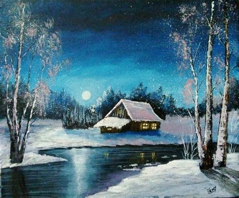 Winter Landscape Painting Discount Oil Painting Winter Landscape