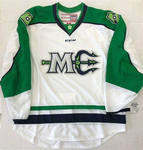 Ccm New Authentic Pro Stock Maine Mariners Echl Player Jersey Sz 56