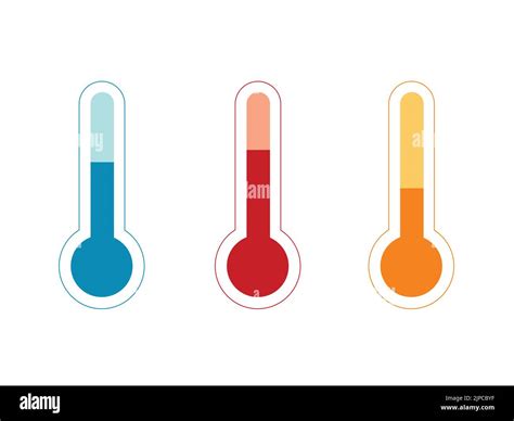 Weather Thermometers Icon The Symbol Measures Hot Warm And Cold