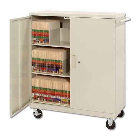 Deluxe Medical Record File Cart Hipaa Compliant Charts Carts