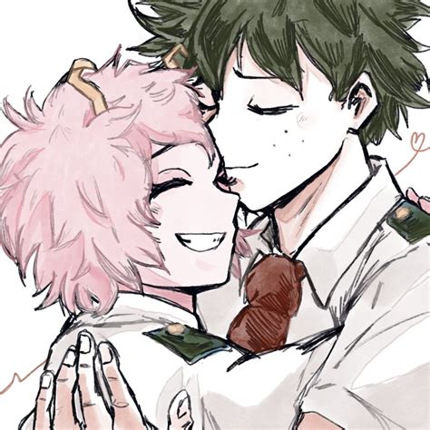 Pin De Vithyea Nou Sok En Bnha Izuku X Mina Personajes De Anime Arte De