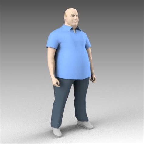 Fat Guys 3d Model Formfonts 3d Models And Textures
