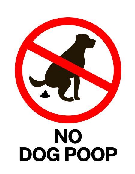 No Dog Poop Printable Sign Many Printable