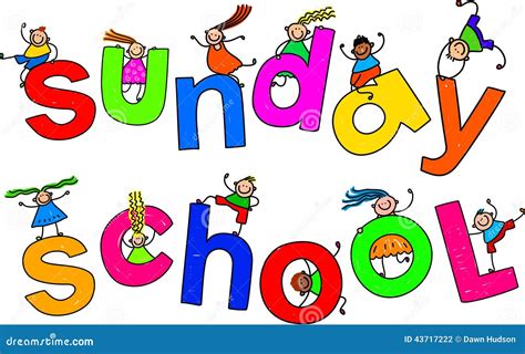 Sunday School Kids Stock Illustration Image 43717222