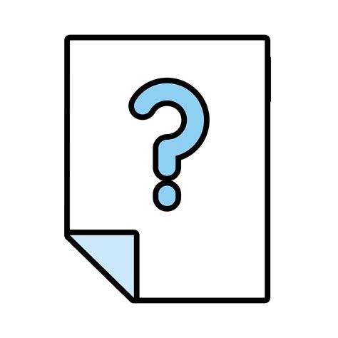 Paper Document With Question Symbol Line And Fill Style Icon 2575404