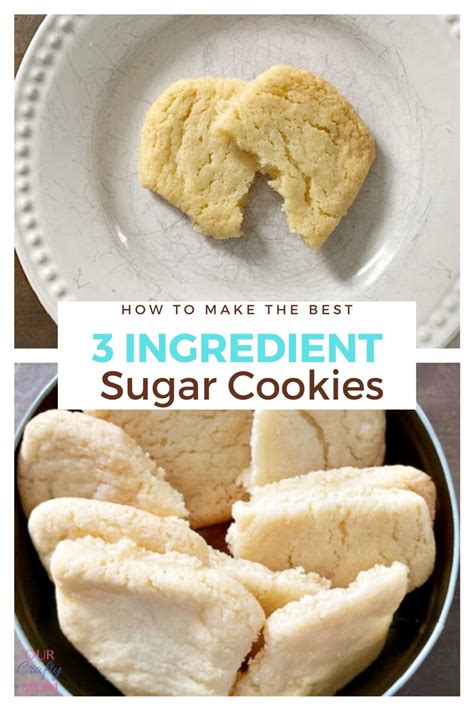 The Best 3 Ingredient Sugar Cookies A Holiday Favorite Our Crafty Mom