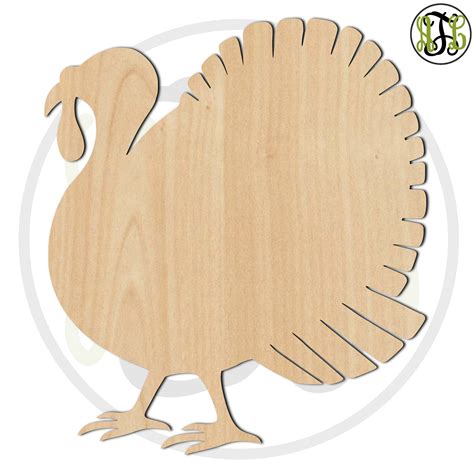 Turkey 5 170023 Thanksgiving Cutout Unfinished Wood Etsy