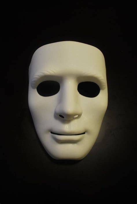 Blank Male Mask Plain White Antique Porcelain Dolls Mask Blank Mask