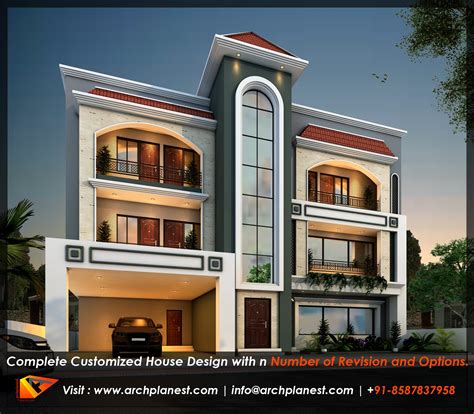 Archplanest Online House Design Consultants Modern Front Elevation