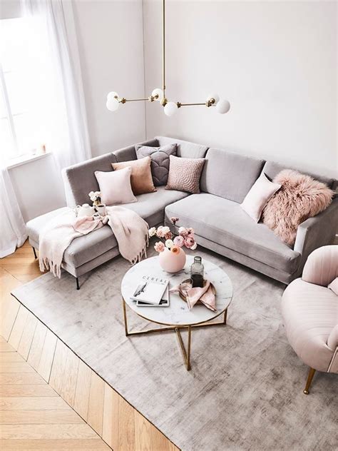 Blush Pink And Brown Living Room Decorating Ideas Leadersrooms