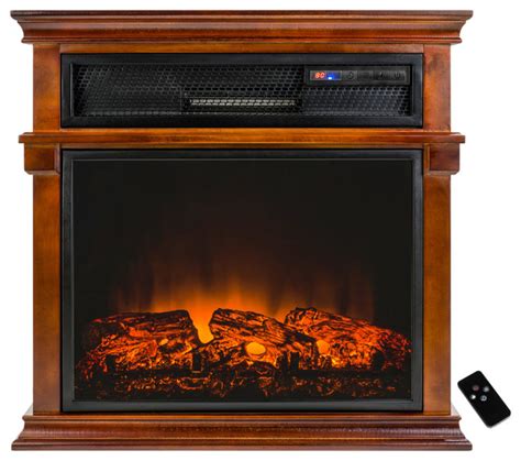 Akdy Freestanding Electric Fireplace Heater With Tempered Glass 29