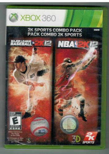 Major League Baseball Nba 2k12 Xbox 360 Game 2k Sports Combo Pack Mlb