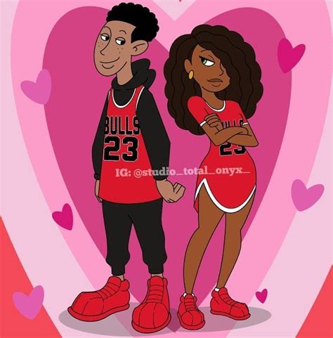 Cartoon Art Image May Contain Text Black Couple Art Black Girl