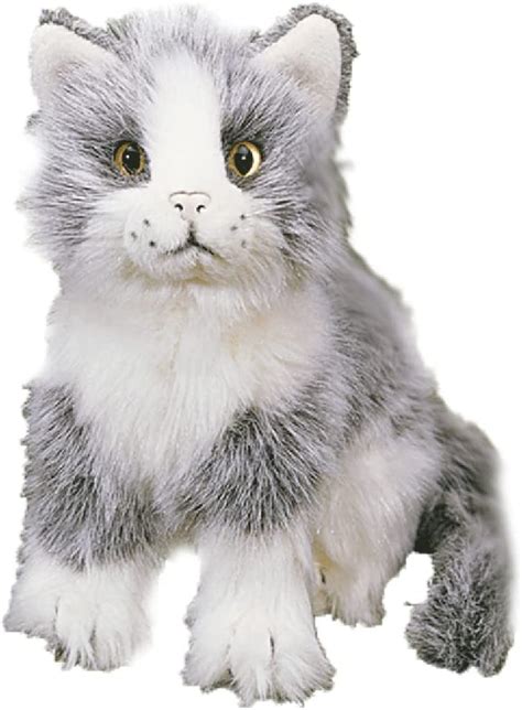 Förster Soft Toy Grey And White Sitting Cat 20 Cm Uk Toys And Games