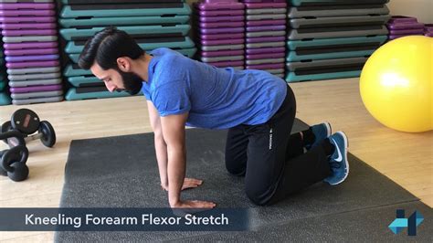 Kneeling Forearm Flexor Stretch Youtube