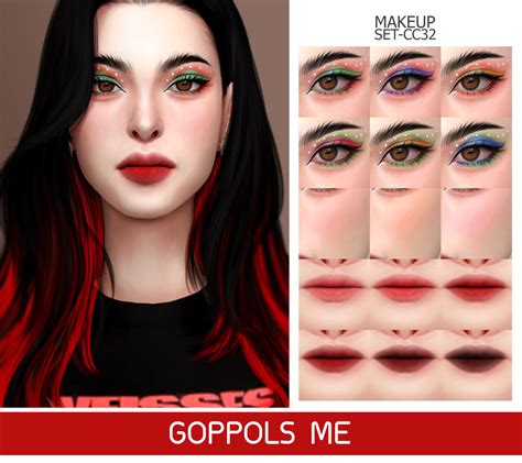 Sims 4 Gpme Gold Makeup Set Cc32 At Goppols Me The Sims Game