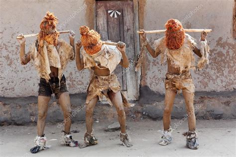 Nyau Dancers At A Gule Wamkulu Ceremony Stock Photo By ©dtemps 85590468