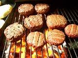 Photos of Grilling Hamburgers On Gas Grill