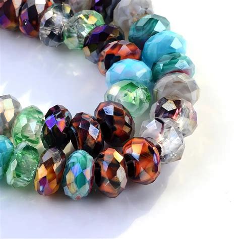 Buy Faceted Glass European Beads Large Hole Beads No