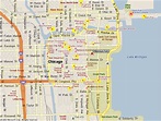 Downtown Chicago Street Map Printable