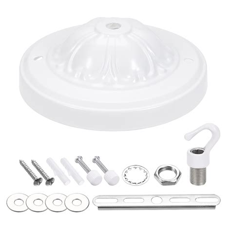 Uxcell 5 18 Inch Ceiling Pendant Canopy Kit With Hook Lamp Fixtures