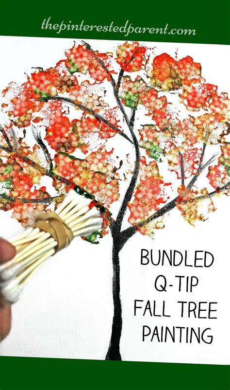Bundled Q Tip Trees For Every Season Fall Arts Crafts