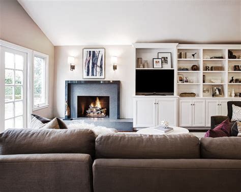 Off Center Fireplace Houzz