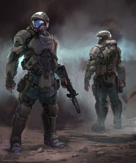 Artstation Halo 5 Guardians Odst Alex J Cunningham Halo Armor