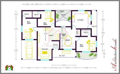 Cosy Architectural House Plans Kerala 7 Three Bedroom Style 1800 Sq Ft