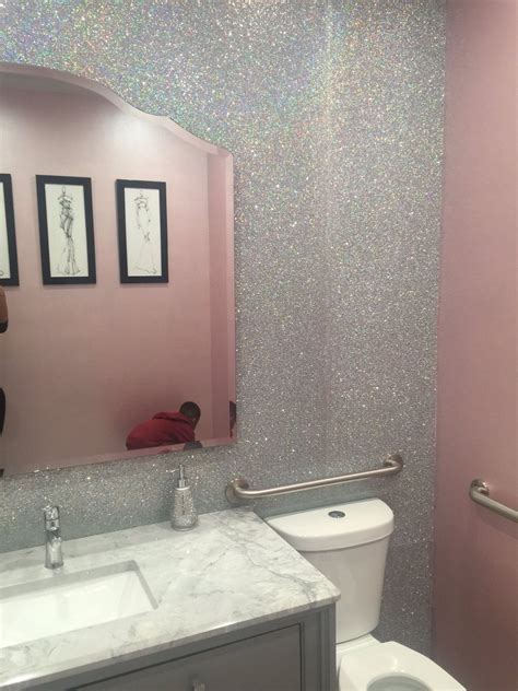 We hope you enjoy our growing collection of hd images to use as a background or home screen for your smartphone or please contact us if you want to publish a wall texture wallpaper on our site. Bathroom glitter wall | Glitter bathroom, Wallpaper living ...