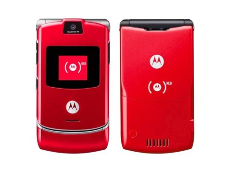 Motorola Razr V3 Unlocked Flip Mobile Phone New Boxed 10 Colours Red