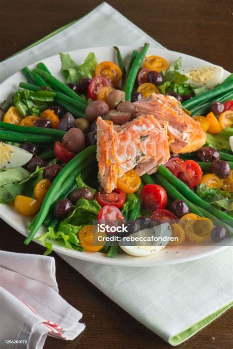 Niçoise Salad Classic French Salad With Tuna Or Salmon Hard Boiled Eggs