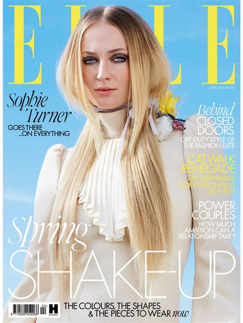 Интервью для журнала «vogue» (франция). SOPHIE TURNER in Elle Magazine, April 2020 - HawtCelebs