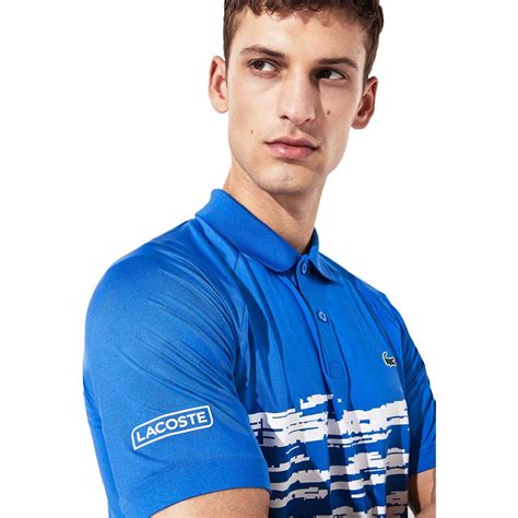 Polo lacoste sport x novak djokovic à imprimé graphique. Lacoste Sport Novak Djokovic Stretch Printed Blue, Smashinn