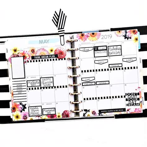 Desiree Nicole On Instagram “my May Monthly 🌸🌺🌼 ️” Weekly Planner