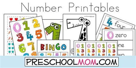 Number Preschool Printables | Numbers preschool, Numbers preschool