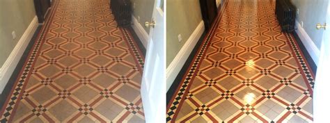 Cleaning And Sealing A Victorian Tiled Hallway In Heytesbury Wiltshire