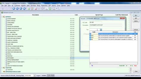 9.19 why the tax code for is at maintain tax had rate? Syntax Technologies SQL GST v04 GST Tax Code in Chart Of ...