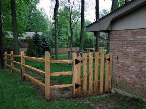 Post and rail and split rail fences are both simple options for defining . Split rail walk gate