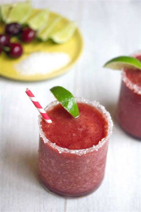 Cherry Lime Margarita Recipe We Are Not Martha