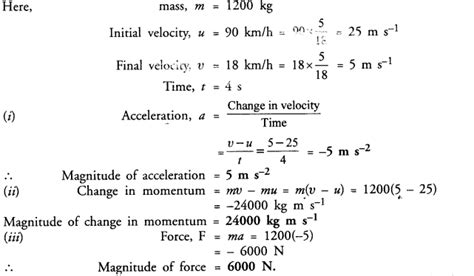 Ncert Solutions For Class 9 Science Chapter 9 Force And Laws Of Motion