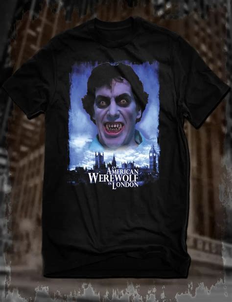 New Black An American Werewolf In London T Shirt Cult Horror Movie Tee