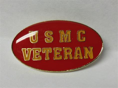 U S M C United States Marine Corps Veteran Lapel Hat Pin New