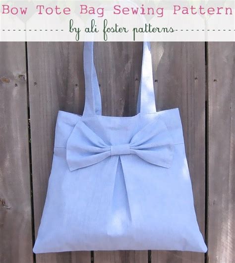One Hour Bow Tote Bag Free Sewing Pattern Iucn Water