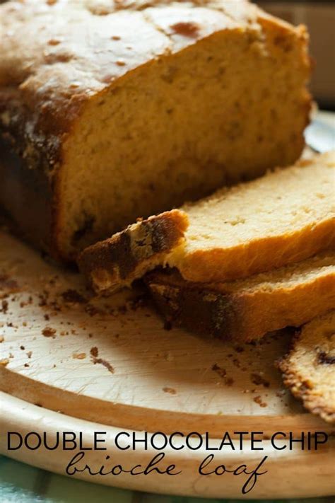 Double Chocolate Chip Brioche Loaf Recipe