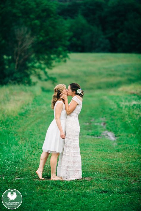 Rainy Day Wedding Portraits Bliss Ridge Lesbian Wedding Vermont